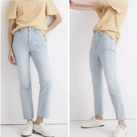Madewell Slim Demi-Boot Jeans in Bellmeade Wash,‎ size 32, NWT - Picture 1 of 14